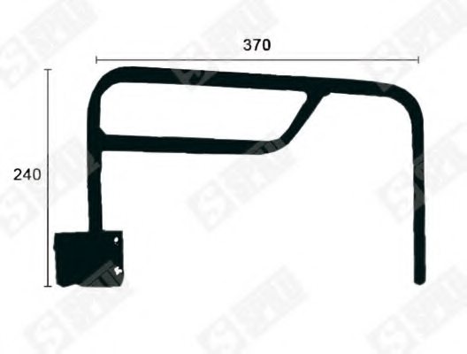 SPILU 61967 Holder, outside mirror